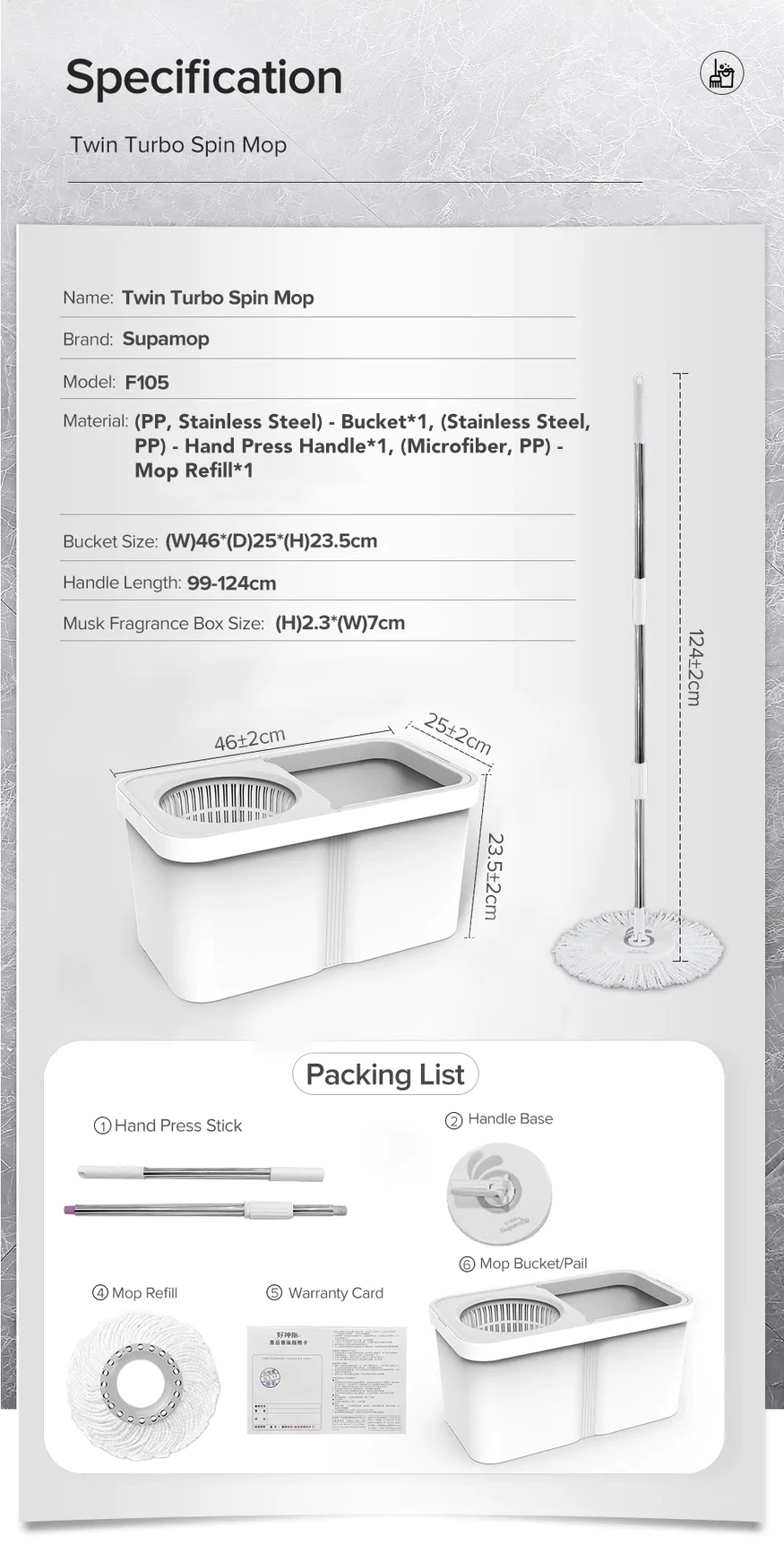 Supamop Twin Turbo Spin Mop Set-11